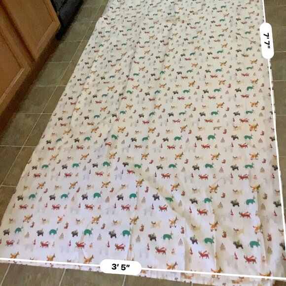 Adorable Christmas dogs flat sheet/fabric - Picture 1 of 4